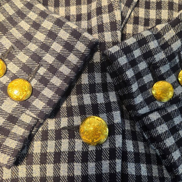 CAbi The Explorer Checkup Blue Heritage Plaid Stretchy Blazer Size M New NO Tag! - Picture 9 of 16